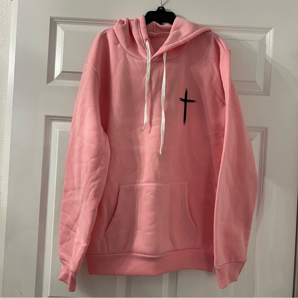 Men’s Pink Bible Verse Hoodie